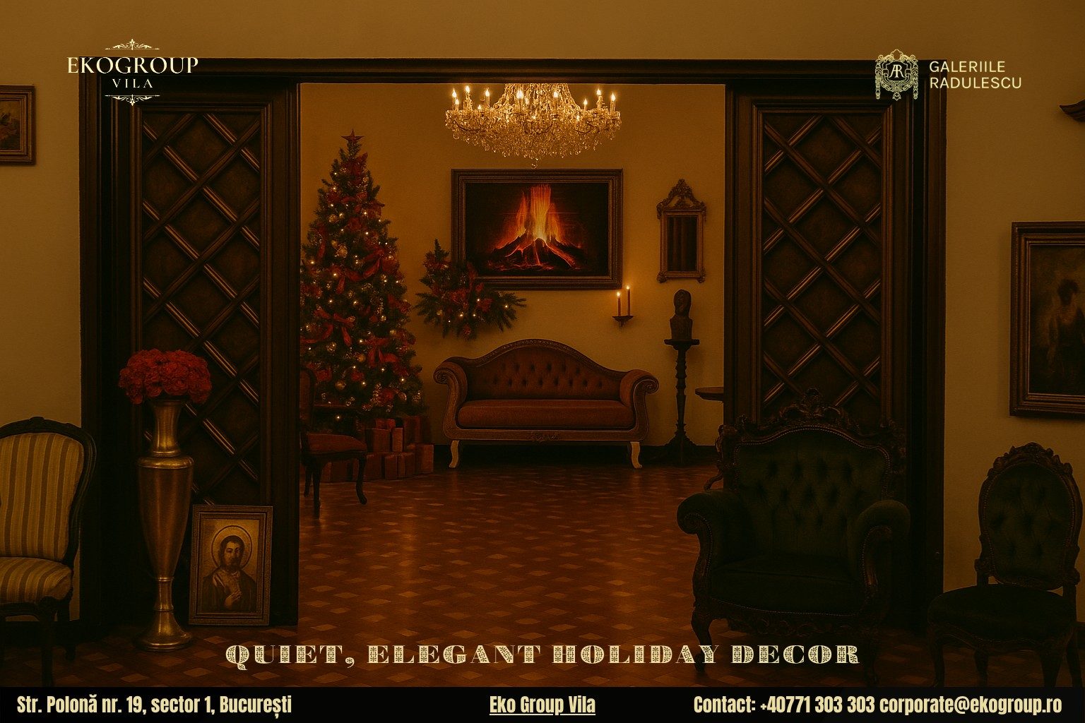 Decorațiuni de Crăciun: O Călătorie Nostalgică în Crăciunul Anilor ’30 la Eko Group Vila